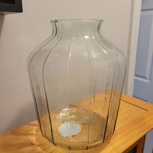 Hearth & Hand Clear Ribbed Glass Vase